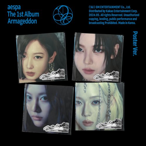 에스파 (aespa) - 정규 1집 [Armageddon] (Poster Ver.) 4종 세트