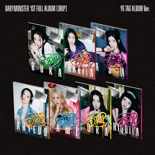 베이비몬스터 (BABYMONSTER) - 1st FULL ALBUM [DRIP] YG TAG ALBUM Ver. (7종 세트)