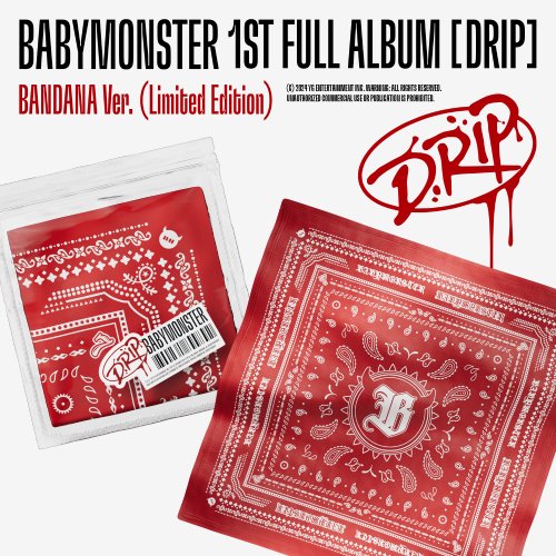 베이비몬스터 (BABYMONSTER) - 1st FULL ALBUM [DRIP] BANDANA Ver. (Limited Edition)