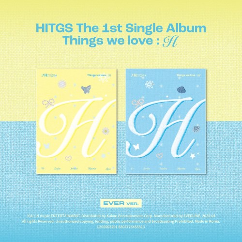 HITGS (힛지스) The 1st Single Album - Things we love : H (EVER) [2종 세트]