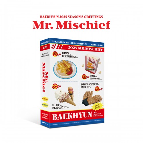 백현(BAEKHYUN) - 2025 SEASON\'S GREETINGS [Mr. Mischief]
